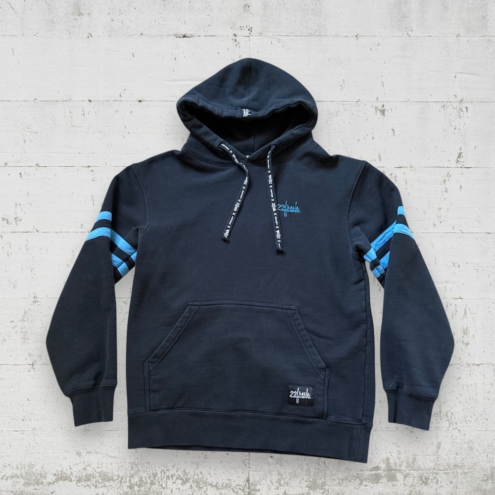 Bauer x 22Fresh Pullover Hoodie Black Blue Fleece Hockey Men's XS